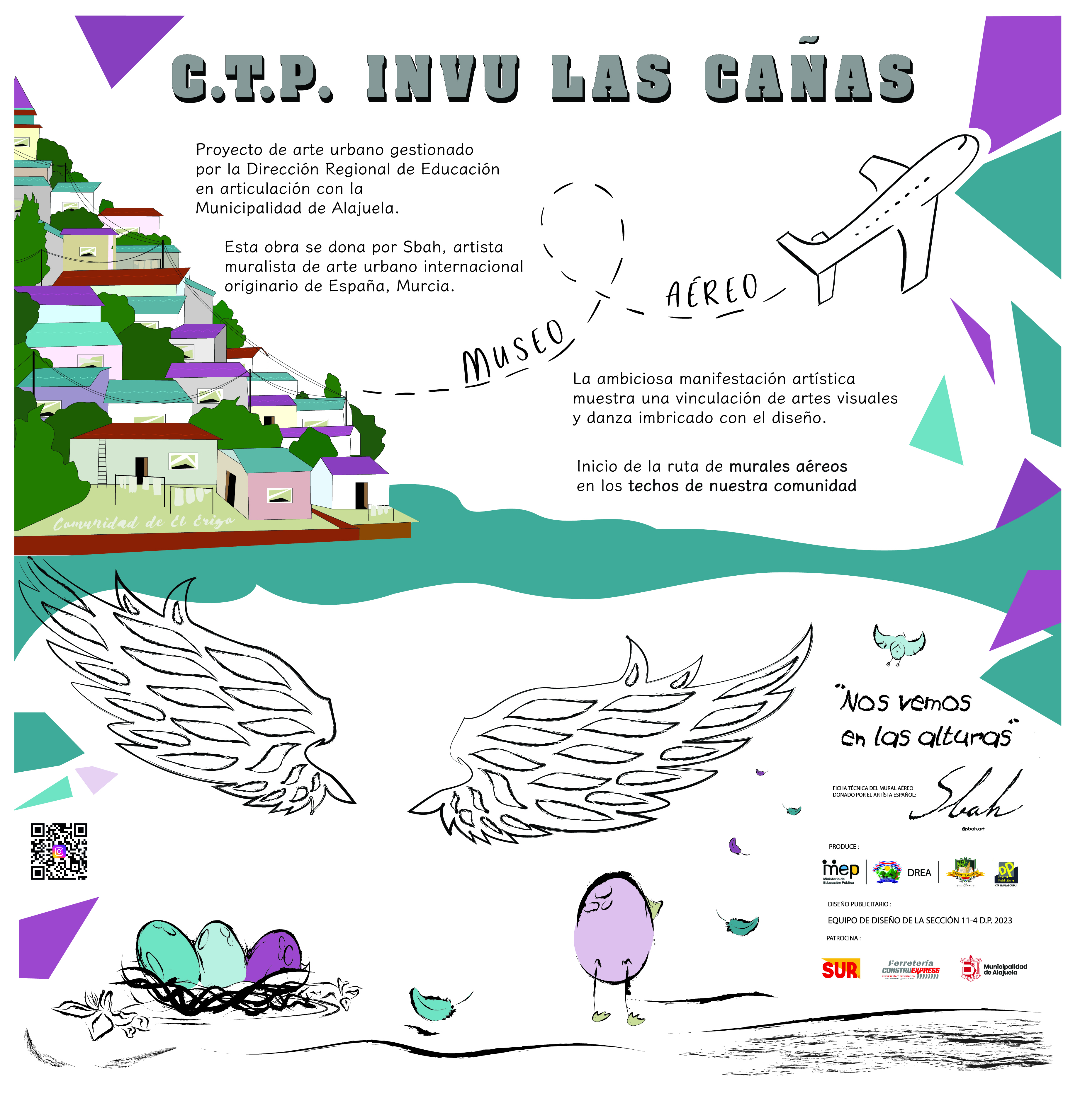Propuesta artística realizada por la población estudiantil, Diseño Publicitario, CTP Invu Las Cañas
