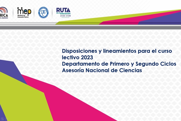 Disposiciones y lineamientos 2023 - Ciencias de Primaria 